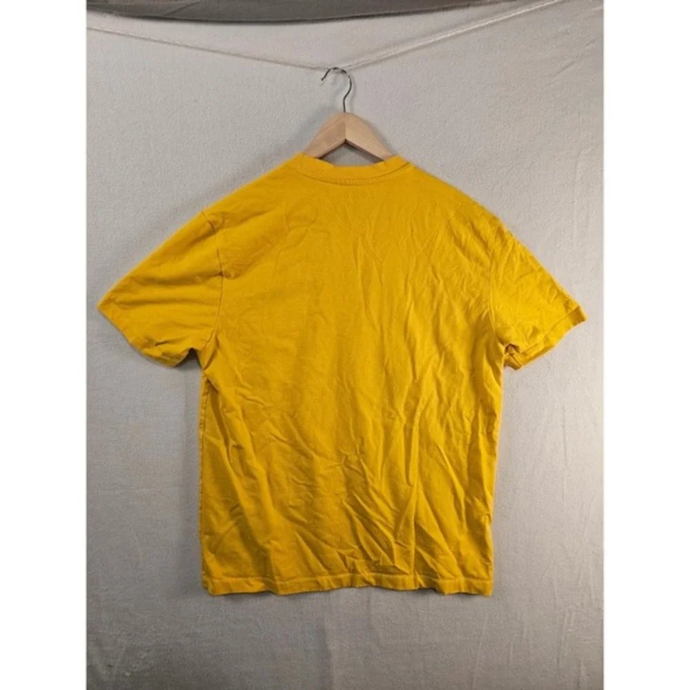True Religion Brand Jeans Buddha Tour Graphic‎ Yellow Mens T-Shirt #1639